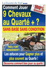 Sans base et sans condition couvrez 9 chevaux au Quarté